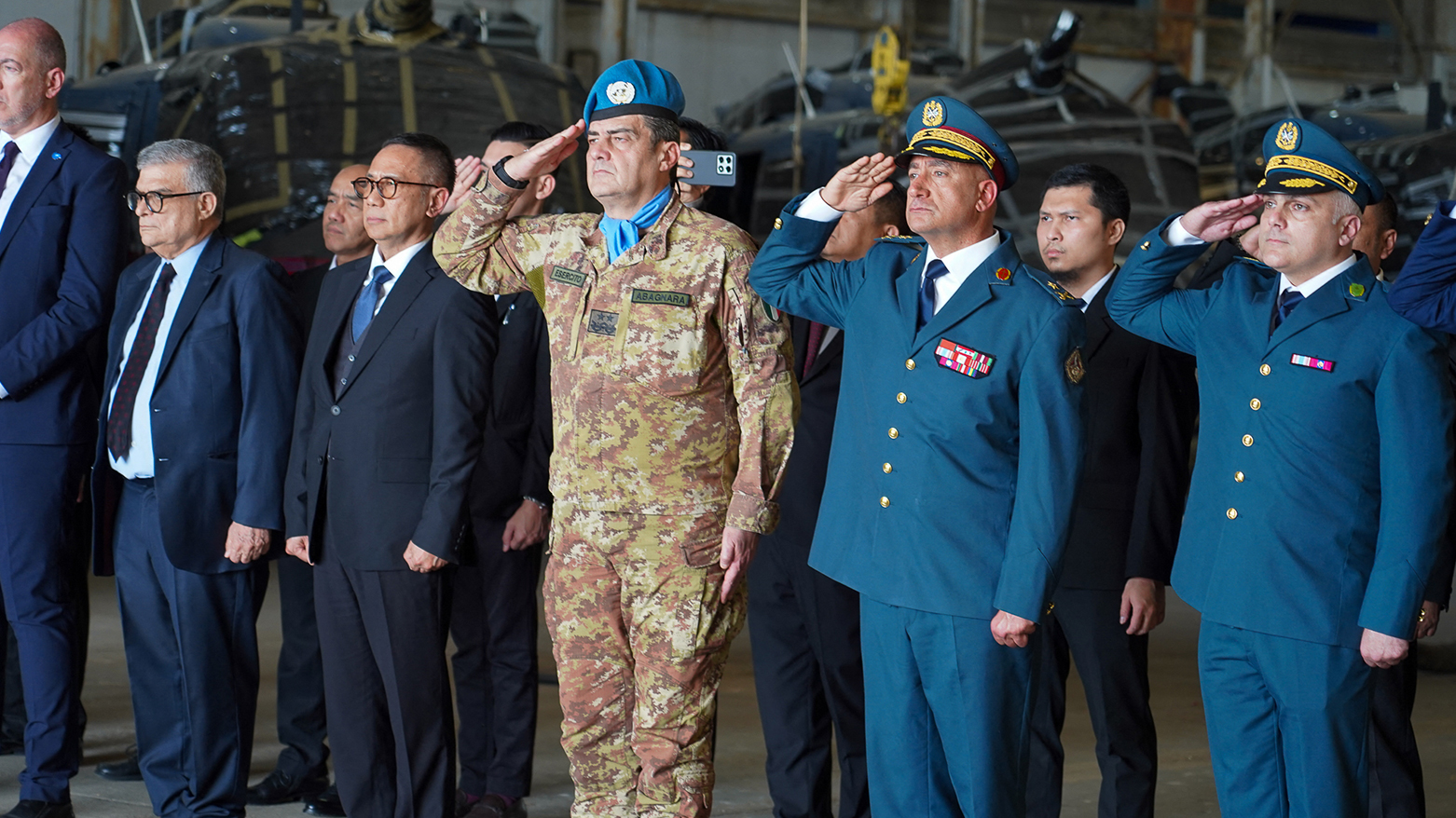 UNIFIL memorial ceremony for Indonesian Corporal Rico Pramudia at Beirut International Airport, April 26 2026