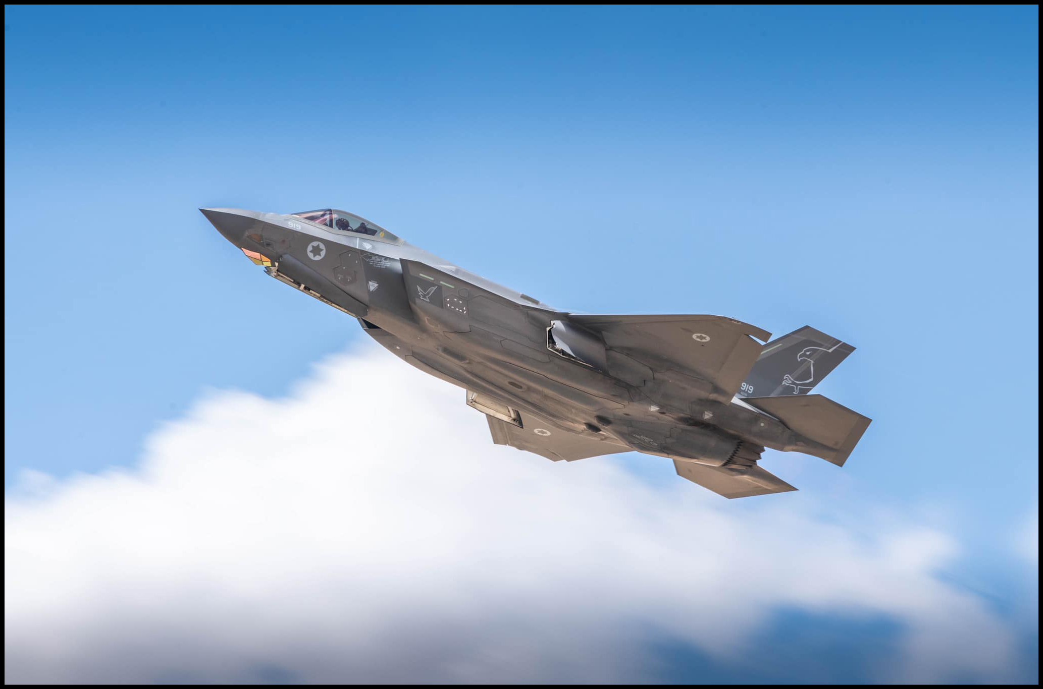 Israeli Air Force F-35I Adir stealth multirole fighter — the primary platform used in Israeli deep-strike operations against Iran and in Operation Eternal Darkness over Lebanon
