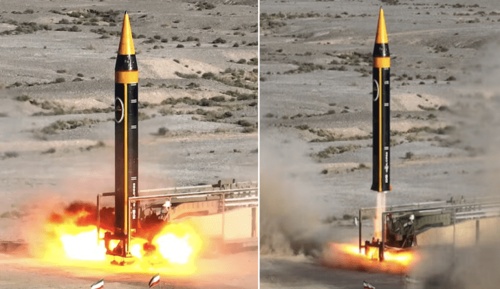 Iran Khorramshahr ballistic missile cluster warhead attacks Israel Gulf states 2026