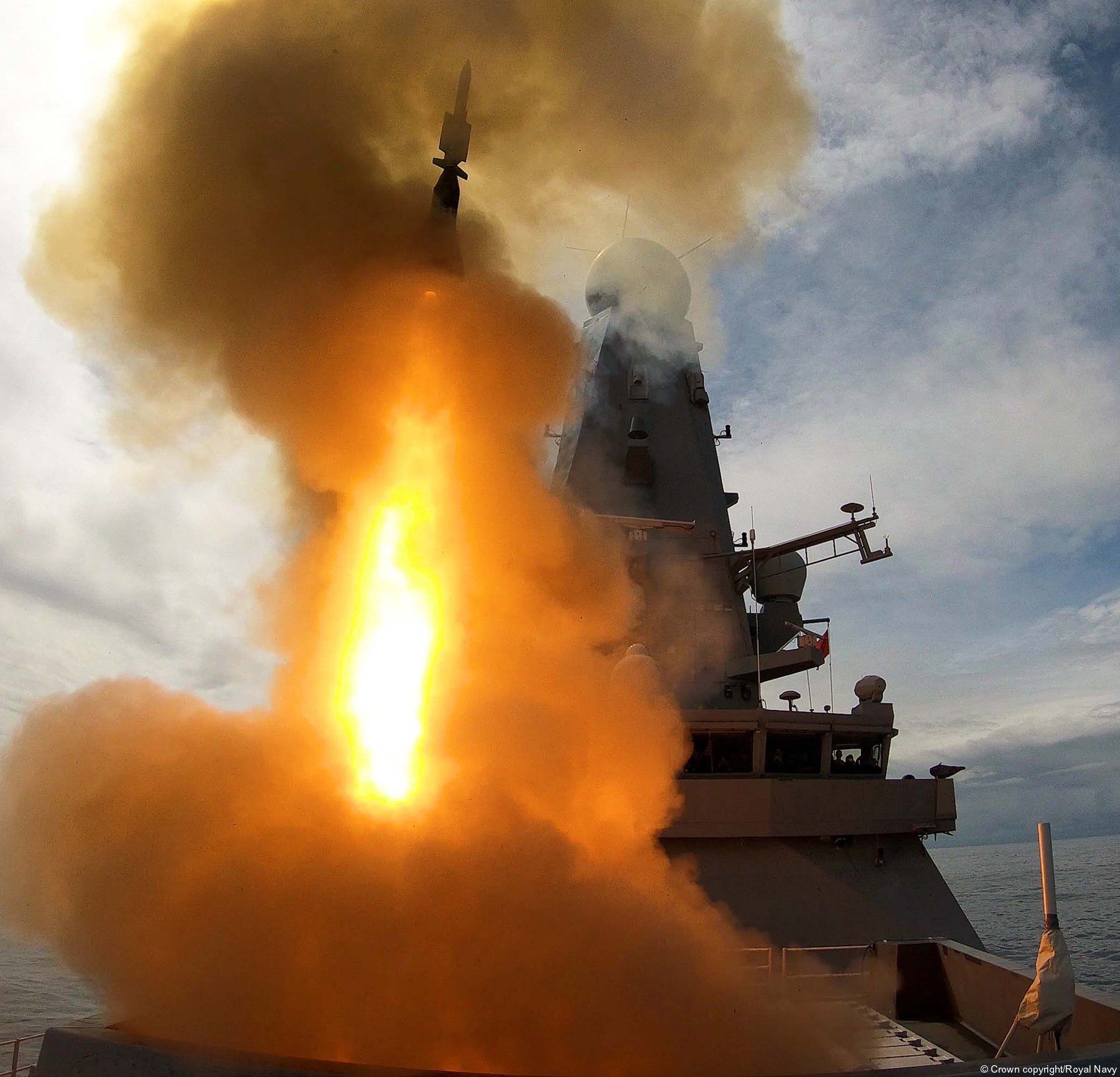 HMS Dragon Type 45 destroyer Sea Viper air defence system Royal Navy Cyprus Mediterranean