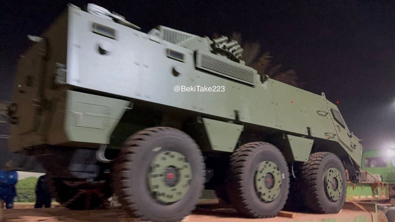 A Malian VN2C armoured vehicle from a previous Norinco arms delivery to FAMA