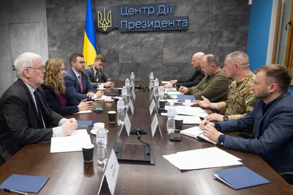 Ukrainian officials led by Brigade General Pavlo Palisa meet with Lockheed Martin representatives, Kyiv, May 2026. Source: Presidential Office of Ukraine.