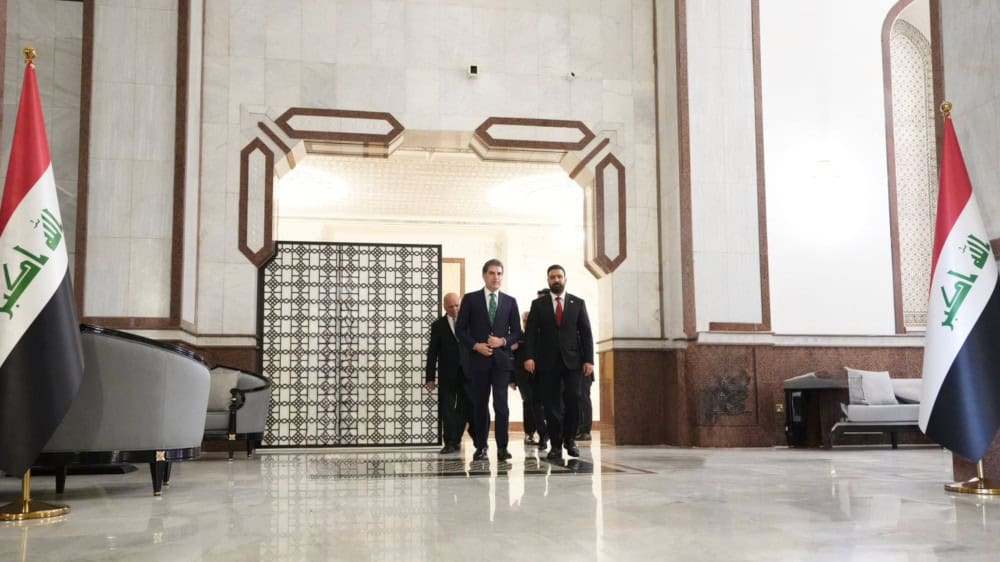 Iraqi Prime Minister-designate Ali al Zaidi meets Kurdistan Region President Nechirvan Barzani in Erbil 4 May 2026 amid ongoing IRGC strikes on Kurdish camps Long War Journal